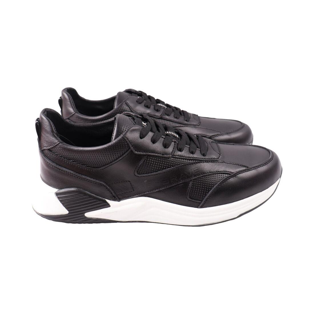 Кросівки чоловічі Brave чорні натуральна шкіра, 45, фото 1