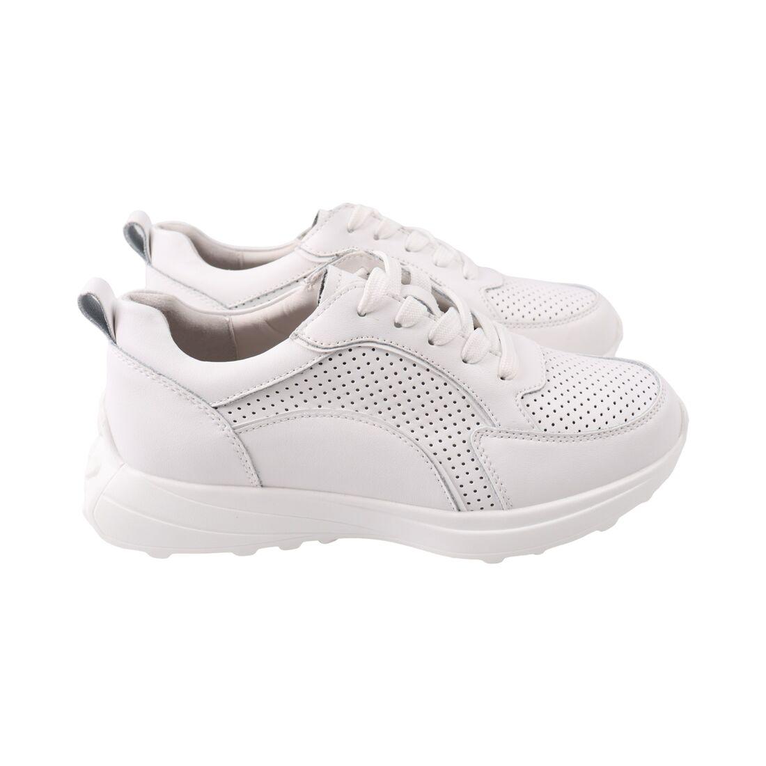 Кросівки жіночі Renzoni білі натуральна шкіра, 39, фото 1