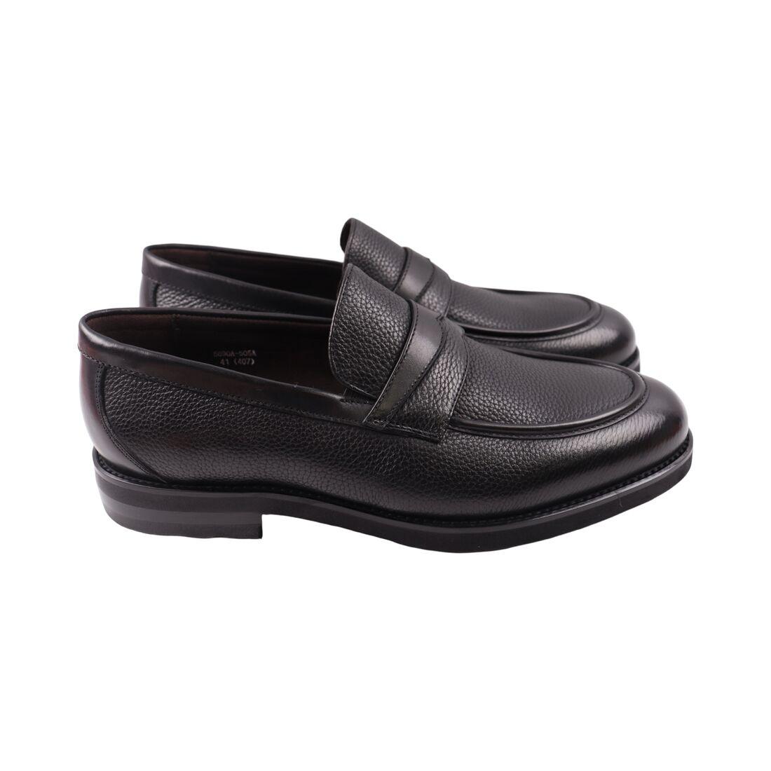 Туфлі чоловічі Lido Marinozi чорні натуральна шкіра, 45, фото 1