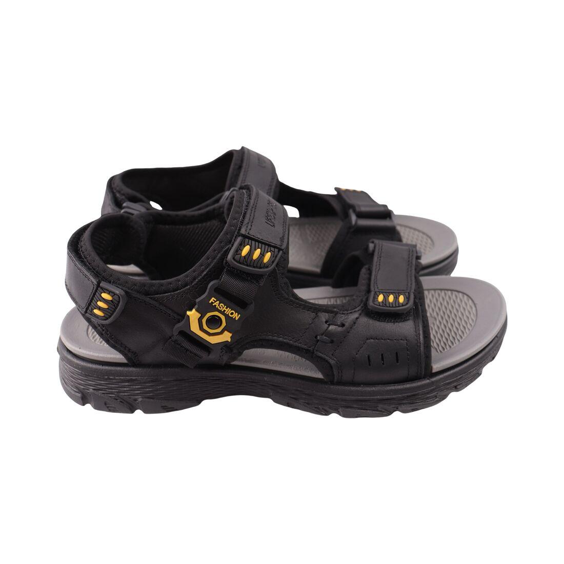 Сандалі чоловічі Li Fexpert чорні натуральна шкіра, 40, фото 1