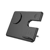 Бездротове зарядне пристрій HOCO CQ1 Geek 3-in-1 magnet wireless fast charger(for iWatch)