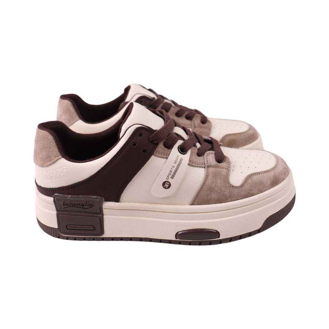 Кеди жіночі Melanda молочні натуральна шкіра, 42, фото 1