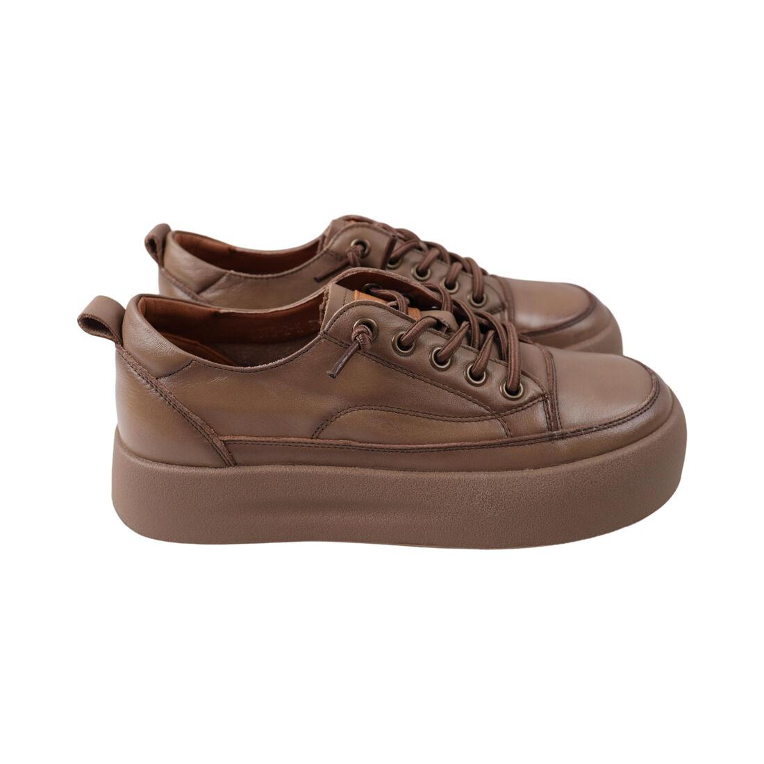 Кеди жіночі Berisstini капучіно натуральна шкіра, 36, фото 1