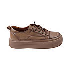 Кеди жіночі Berisstini капучіно натуральна шкіра, 36, фото 3