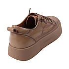 Кеди жіночі Berisstini капучіно натуральна шкіра, 36, фото 4