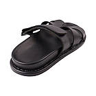 Шльопанці чоловічі Ridge чорні натуральна шкіра, 43, фото 4