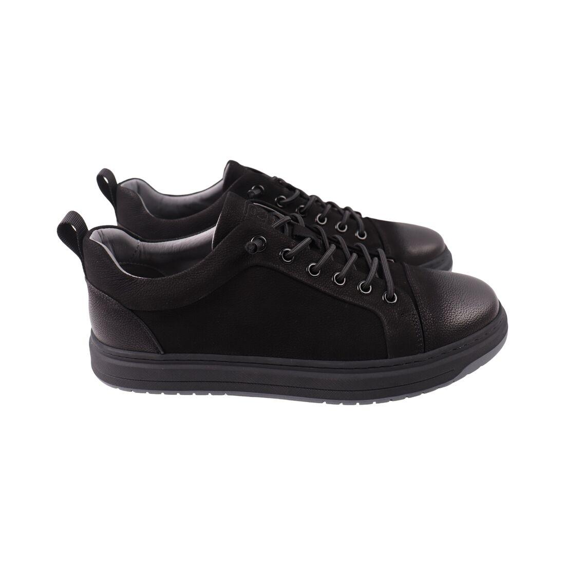 Кеди чоловічі Berisstini чорні натуральний нубук, 45, фото 1