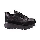 Кросівки жіночі Li Fexpert чорні натуральна шкіра, 38, фото 3