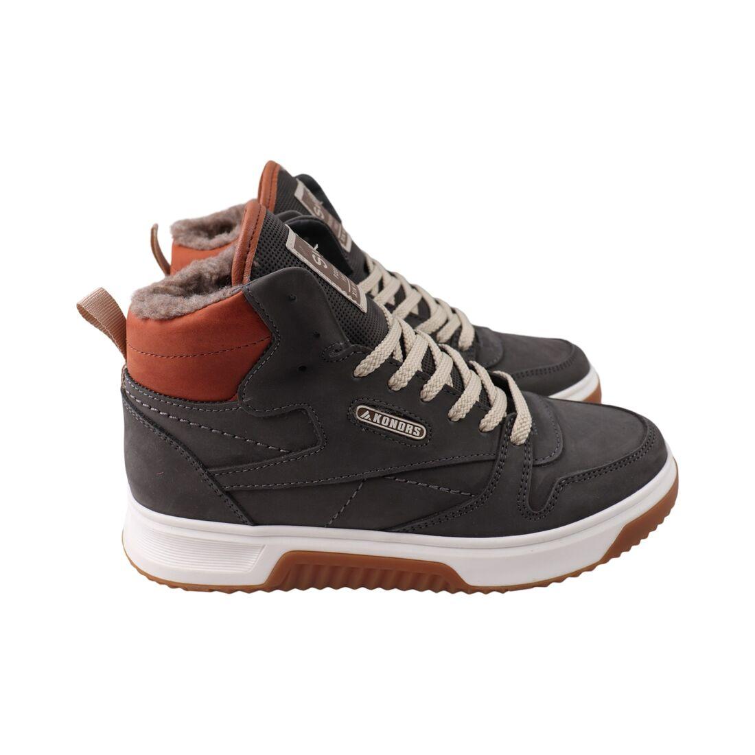 Черевики чоловічі Konors сірі натуральний нубук, 45, фото 1