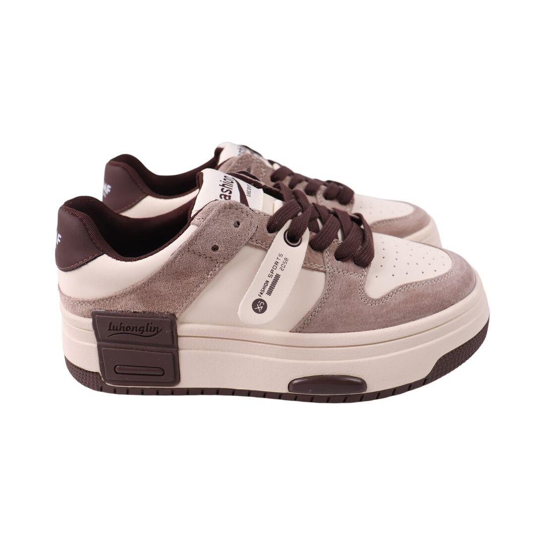 Кеди жіночі Farinni молочні натуральна шкіра, 43, фото 1