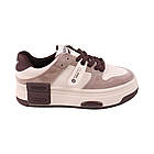 Кеди жіночі Farinni молочні натуральна шкіра, 43, фото 3