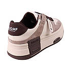 Кеди жіночі Farinni молочні натуральна шкіра, 43, фото 4