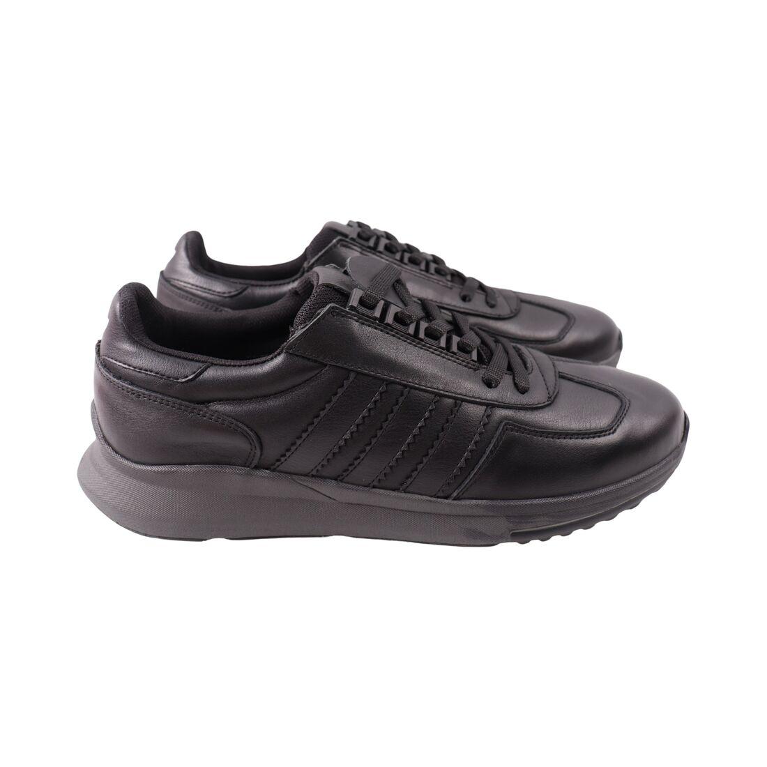 Кросівки чоловічі Marion чорні натуральна шкіра, 45, фото 1