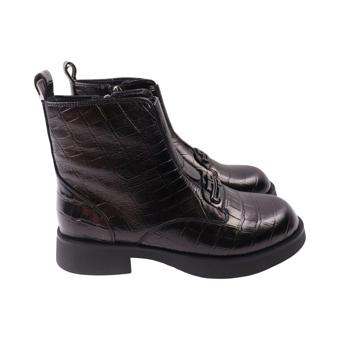 Черевики жіночі Geronea чорні натуральна шкіра, 40, фото 1