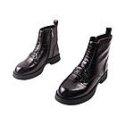 Черевики жіночі Geronea чорні натуральна шкіра, 40, фото 5