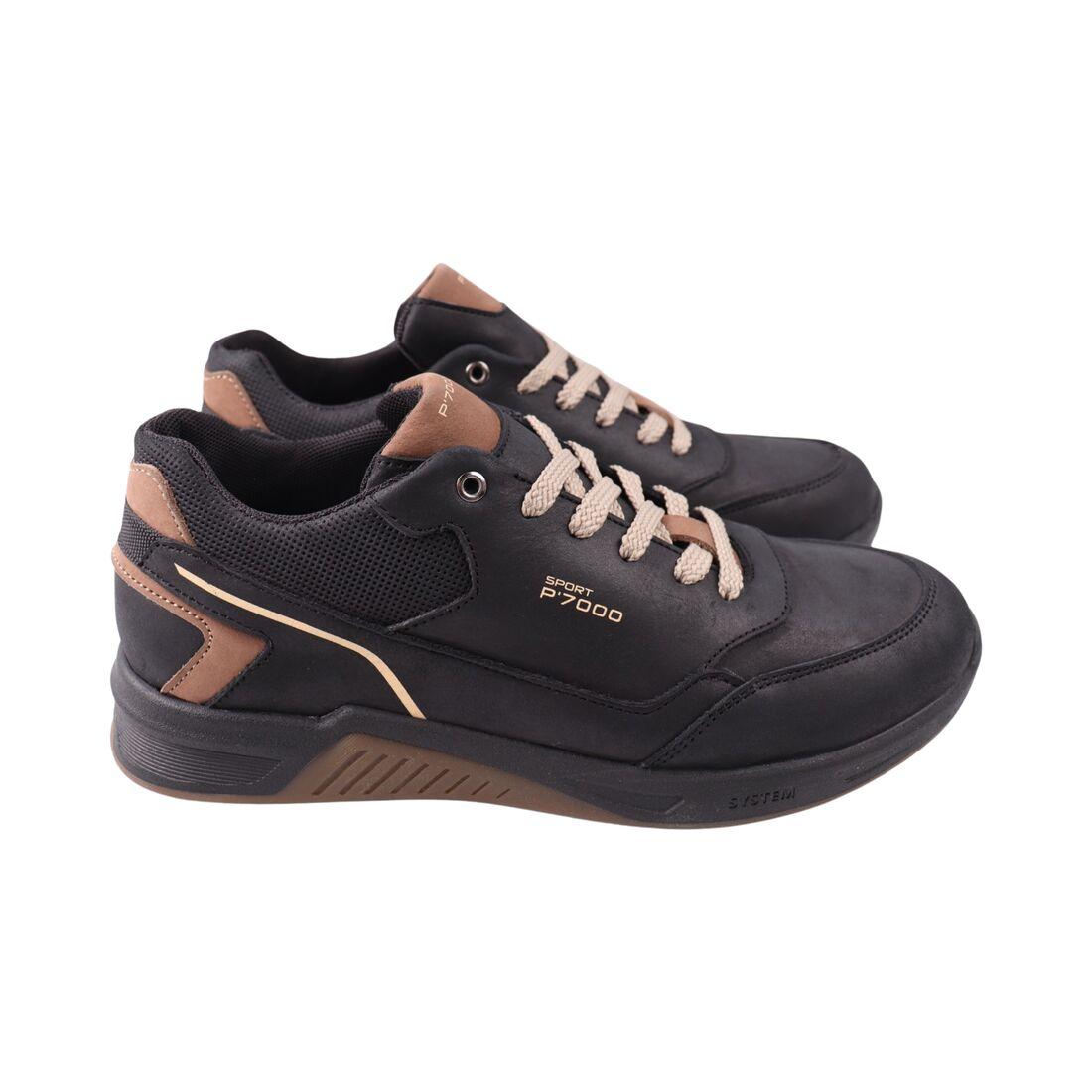 Кросівки чоловічі Konors чорні натуральна шкіра, 43, фото 1