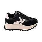 Кросівки жіночі Renzoni чорні натуральна шкіра, 39, фото 3