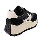 Кросівки жіночі Renzoni чорні натуральна шкіра, 39, фото 4