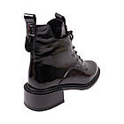 Черевики жіночі Brocoly чорні натуральна лакована шкіра, 40, фото 4