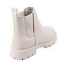 Черевики жіночі Deenoor молочні натуральна шкіра, 40, фото 4