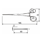 Затискач судинний Bainbridge 18,5 cм, прямий, J-17-151, фото 2