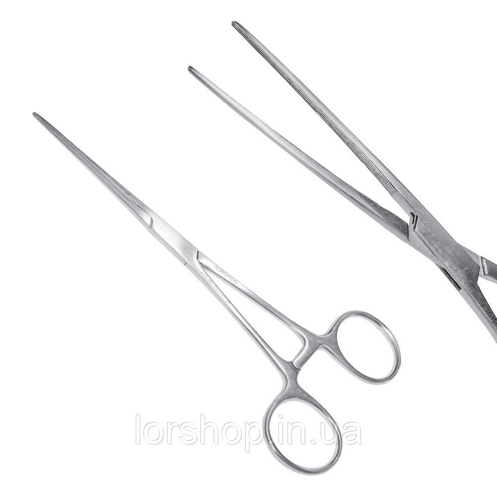 Затискач судинний Bainbridge 18,5 cм, прямий, J-17-151