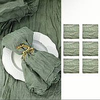 Серветки сервирувальні Leeseph зелені 6 штук