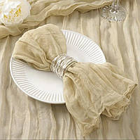 Серветки сервирувальні Leeseph  50х50см бежеві 6 штук