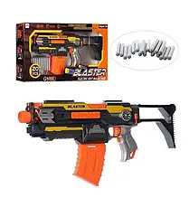Дитячий автомат бластер Blaster SB 409, довжина 54 см з м'якими кулями, 20 шт., на батарейках