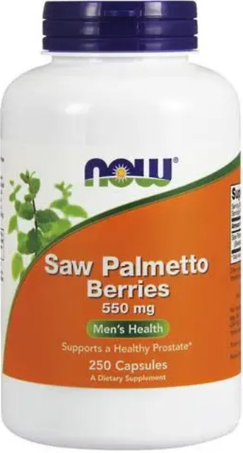 Для потенции Now Foods Saw Palmetto Berries 550 мг 250 капсул