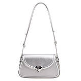 Жіноча сумка 1085 багет сіра, фото 9