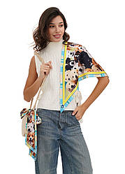 Косынка дизайнерска "Щеночки" от My Scarf принт 3D