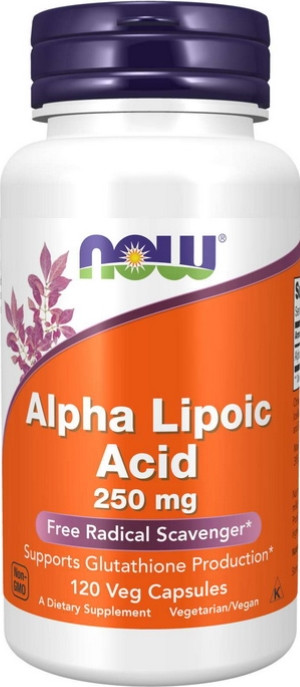 Альфа-ліпоєва кислота NOW Alpha Lipoic Acid 250 mg 120 капс
