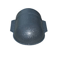 Заглушка (закінчення) конька напівкруглого штампована, QUARTZ RAL 7016 темний графіт