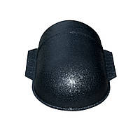 Заглушка (закінчення) конька напівкруглого штампована, QUARTZ RAL 9005 чорний