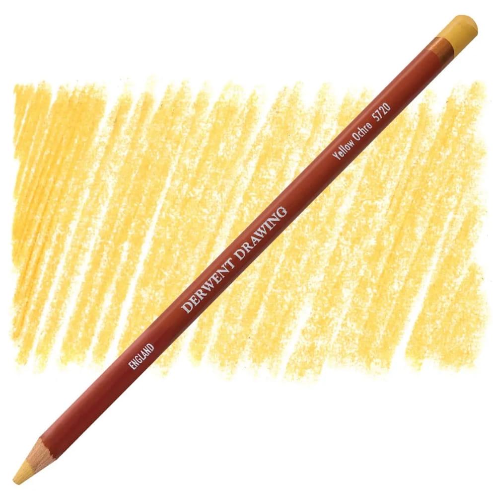 Олівець восково-м'ясний Derwent Drawing 7006**-343*_охра жовта (5720), фото 1