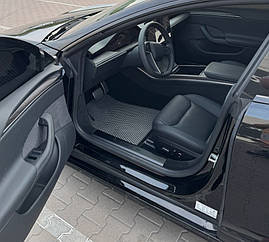 Килимки EVA S Plaid (чорні) для Tesla Model S