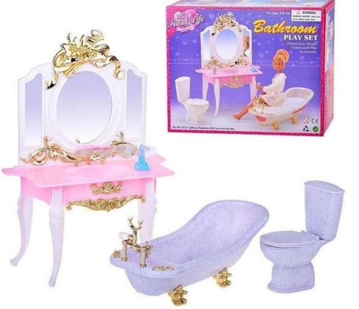 Меблі для ляльок Gloria Ванна кімната 2316, фото 1