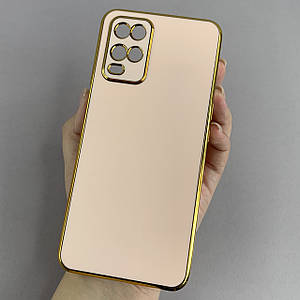 Чохол для Oppo A54 глянцевий із золотою окантовкою чохол на телефон оппо а54 пудровий h7y