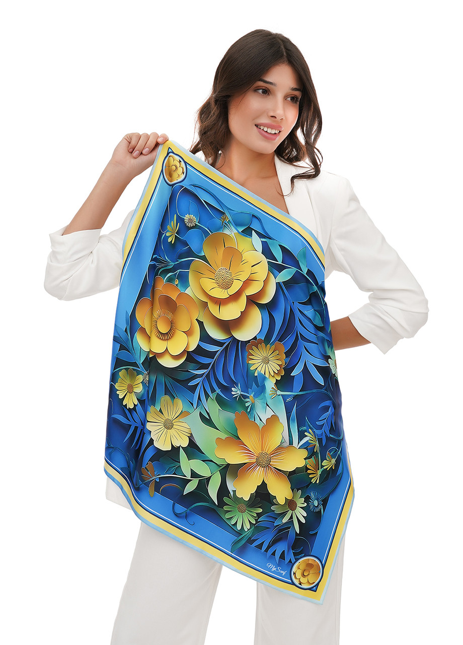 Хустка авторська My Scarf "Квіти України", фото 1
