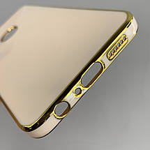Чохол для Samsung Galaxy A10s глянцевий із золотою окантовкою чохол на телефон самсунг а10с пудровий h7y, фото 5