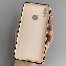 Чохол для Samsung Galaxy A10s глянцевий із золотою окантовкою чохол на телефон самсунг а10с пудровий h7y, фото 3