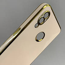 Чохол для Samsung Galaxy A10s глянцевий із золотою окантовкою чохол на телефон самсунг а10с пудровий h7y, фото 4