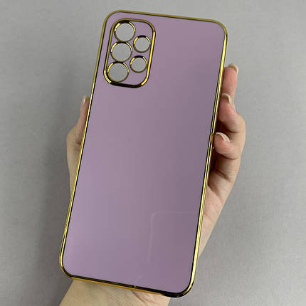 Чохол для Samsung Galaxy A13 4G (A135F) глянцевий із золотою окантовкою чохол на самсунг а13 4г чорничний h7y, фото 1