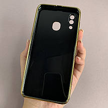 Чохол для Samsung Galaxy A30 глянцевий із золотою окантовкою чохол на телефон самсунг а30 чорний h7y, фото 3
