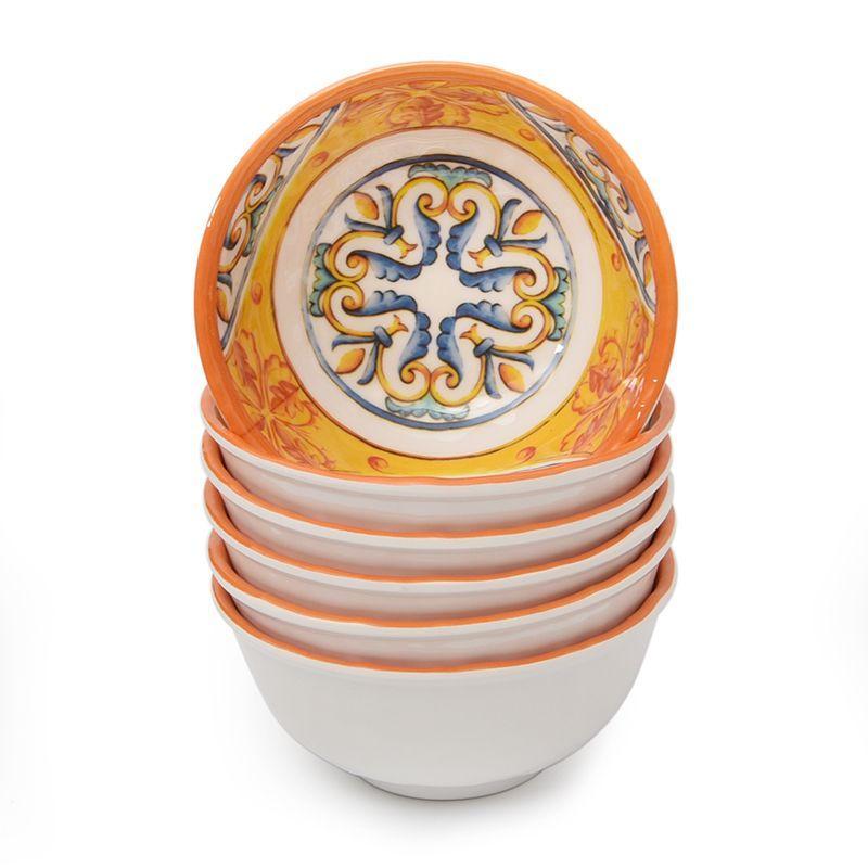 Набір із 6-ти меламінових піал із яскравим дизайном Medicea Brandani, фото 1