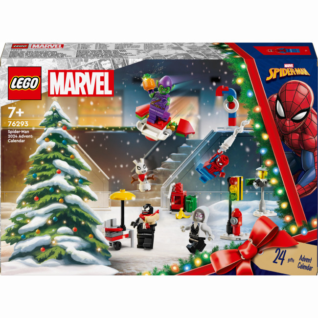 LEGO Новорічний Адвент календар Marvel Spider- Man  календар Людина-Павук Advent 76293, фото 1