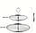 Підставка 2-ярусна Leeseph для святкового сервірування срібляста, фото 2