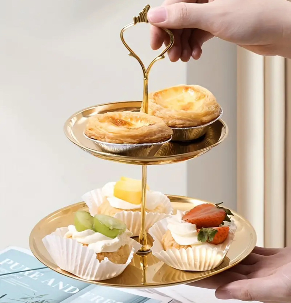 Підставка 2-ярусна Leeseph для сервірування золота, фото 1