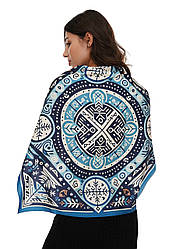 Дизайнерська велика хустка "Морозний ранок" My Scarf